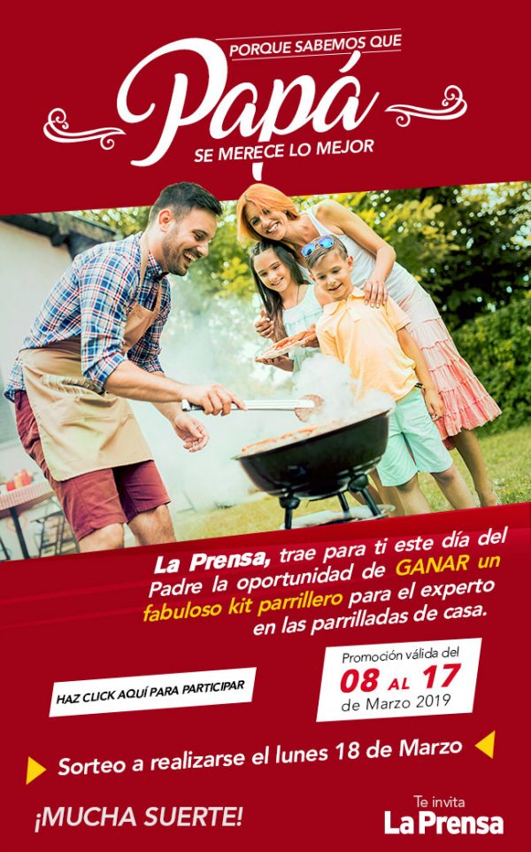 Promocion Dia del Padre patrocinado por La Prensa